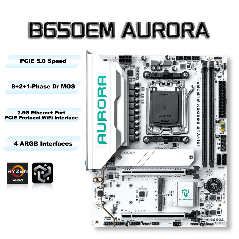 Am5 Micro Atx Pcie 5.0 Motherboard - Cartes mères de jeu B650 MATX