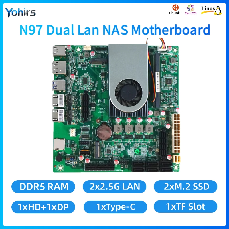 Mini Itx Dual 2.5G Nas Motherboard - Carte mère NAS Yohirs Mini ITX,