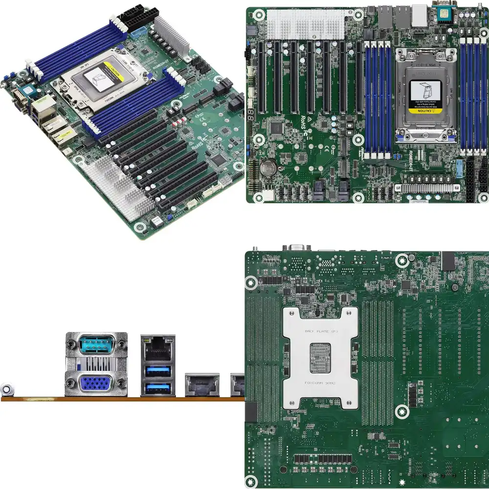 Dual Socket Sp3 Epyc Motherboard - Carte mère serveur ASRock Rack ROMED8-2T