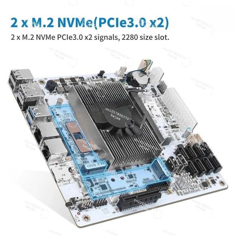 Carte mère Mini ITX blanche M1 - Mini Itx Dual 2.5G Nas Motherboard avis et prix