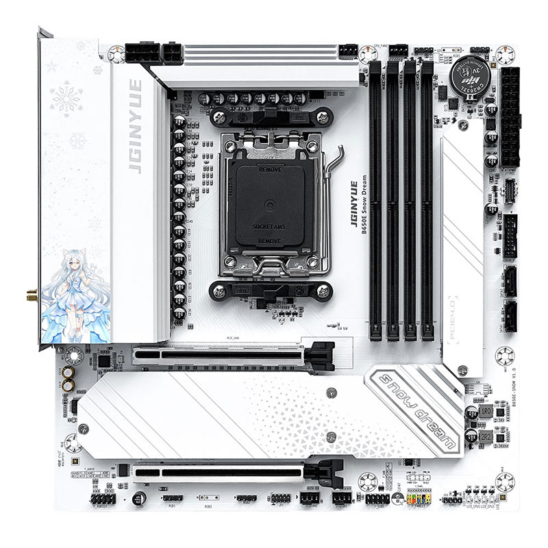 JGINYUE B650E Snow Dream AM5 M - Am5 Micro Atx Pcie 5.0 Motherboard avis et prix