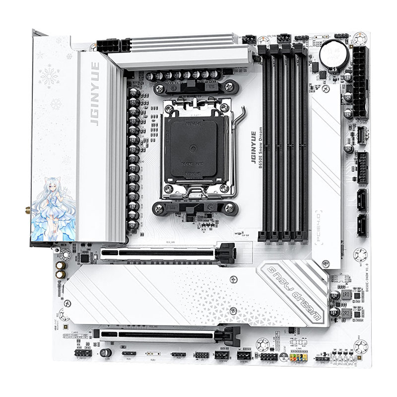 JGINYUE B650E Snow Dream AM5 M - Am5 Micro Atx Pcie 5.0 Motherboard avis et prix
